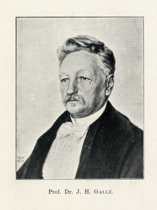 104654 Portret van professor dr. J.H. Gallée, geboren 1847, leraar Nederlands aan het Stedelijk Gymnasium te Utrecht ...